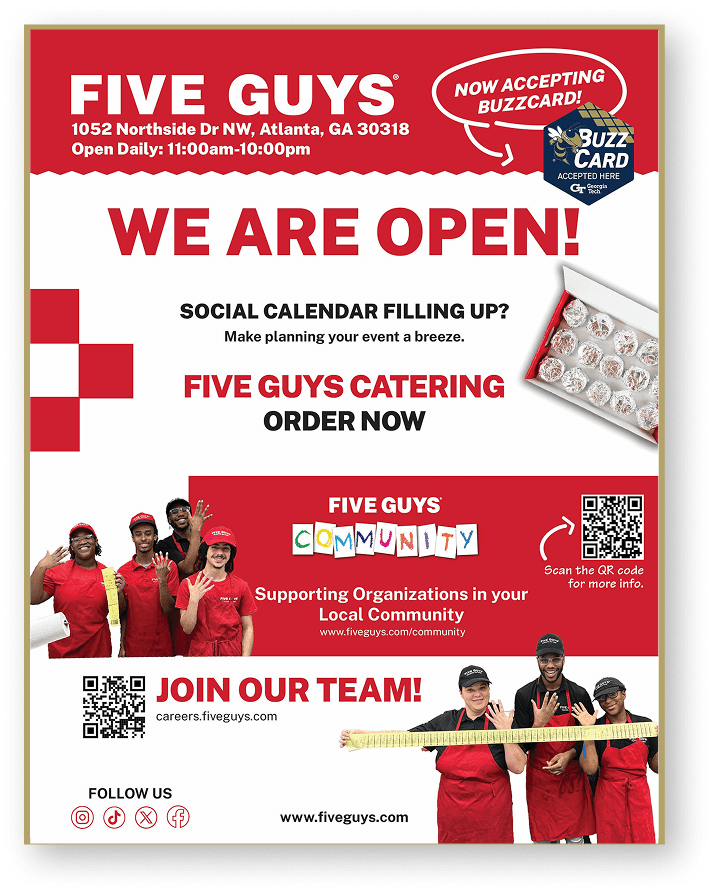 Five Guys Flyer